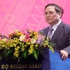  越南政府总理范明政出席外交部门工作总结会议