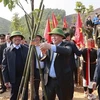 国会主席王廷惠出席宣光省的2023年竞赛和植树节启动仪式