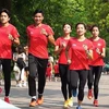 近1500人参加响应第19届亚运会的跑步活动