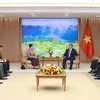 越南政府总理范明政会见柬埔寨新任驻越南大使谢金塔