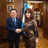 国会主席王廷惠会见阿根廷副总统兼参议长克里斯蒂娜