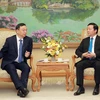政府副总理陈红河会见中国和日本企业领导