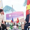 第42届东盟峰会：越南政府总理范明政会见菲律宾总统马科斯