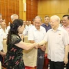 越共中央总书记阮富仲在国会第五次会议后开展接触选民活动