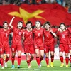 参加2023年女子世界杯总决赛的越南女足出征仪式在河内举行