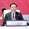 国会主席王廷惠在第44届东盟议会联盟大会全体会议上发表讲话