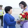 比利时参议院议长斯蒂芬妮·德霍斯抵达河内 开始对越南进行正式访问