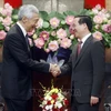 越南国家主席武文赏会见新加坡总理李显龙