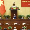 国会主席王廷惠主持召开全国法律和决议实施工作会议