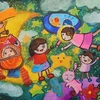 “儿童绘画”展：中秋送温暖
