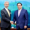 越南政府总理范明政会见印度外交部长苏杰生