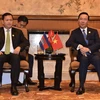 国家主席武文赏会见柬埔寨首相洪玛奈