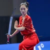越南武术女运动员在世界武术锦标赛上获得金牌