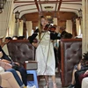大叻市古老火车上免费音乐表演活动