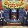 越南国家主席武文赏会见柬埔寨首相洪玛奈