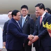 越南政府总理范明政抵达东京 开始东盟—日本建交50周年纪念峰会之行