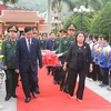 山罗省为在老牺牲的越南志愿军烈士举行追悼会和安葬仪式