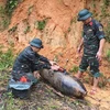 义安省成功销毁一枚重达350公斤的战争遗留炸弹