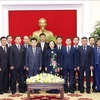 越共中央书记处常务书记张氏梅会见朝鲜劳动党代表团