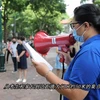 河内市举行高考防疫安全模拟演练