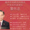 图表新闻：黎怀忠同志被任命为越共中央对外部部长