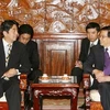越南国家主席阮明哲会见了正在访越的日本前首相安倍晋三