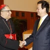 越南政府总理阮晋勇会见梵蒂冈教廷传教部部长 Ivan Dias 红衣主教