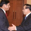 农德孟总书记接见老挝总理波松