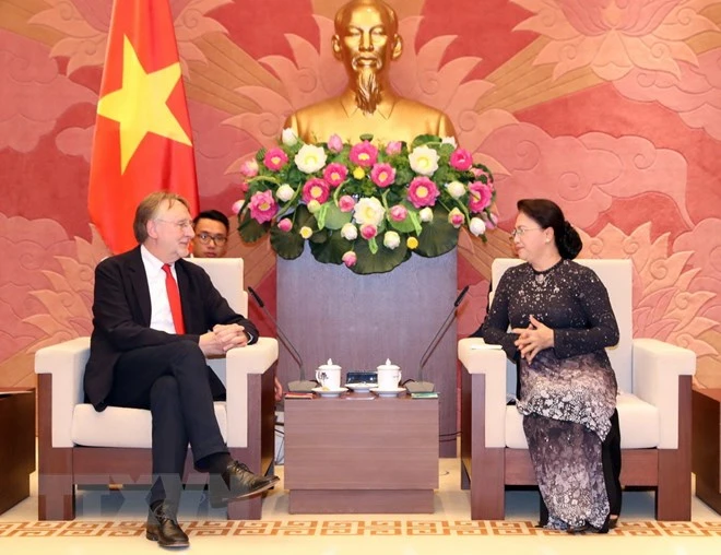 Na Chairwoman Greets European Parliament Official Vietnam Vietnamplus 2324