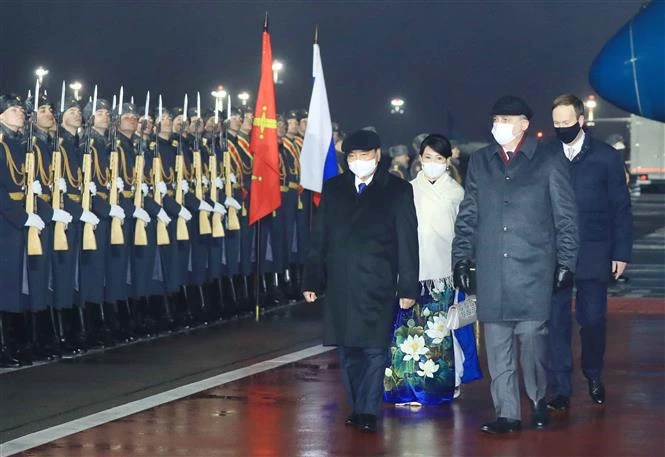 President Nguyen Xuan Phuc Arrives In Moscow, Beginning Official Visit 