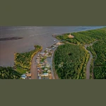 La région du Cap Ca Mau vue d'en haut. Photo: VNA