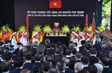 En el funeral de Estado dedicado al secretario general del Partido Comunista de Vietnam, Nguyen Phu Trong. (Fuente:VNA)