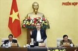 NA Chairman Tran Thanh Man speaks at the 15th National Assembly Standing Committee's 40th meeting. (Photo: VNA)