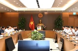 Deputy Prime Minister Le Minh Khai speaks at a meeting discussing gold market management measures in Hanoi on May 14. (Source: baochinhphu.vn)