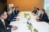 At a working session between Party General Secretary and State President To Lam and UNDP Administrator Achim Steiner in New York (Photo: VNA)