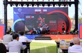 La huitième édition de la plus grande compétition de triathlon nationale, Vinfast IRONMAN 70.3 Vietnam 2024, a lieu du 10 au 12 mai dans la ville de Da Nang. Photo: VNA