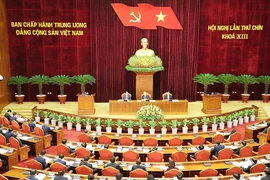 The ninth session of the 13th Party Central Committee takes place in Hanoi from May 16 to 18, 2024. (Photo: VNA)