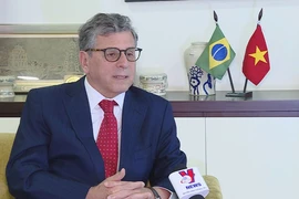 El embajador brasileño en Vietnam, Marco Farani, en la entrevista (Fuente:VNA)