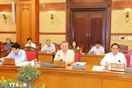 El secretario general del Partido Comunista y presidente de Vietnam, To Lam, en el evento. (Fuente: VNA)