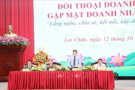 El Comité Popular de la provincia norvietnamita de Lai Chau realizó recientemente una conferencia de diálogo empresarial en 2024 (Fuente: VNA)