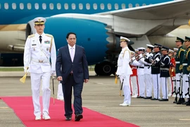 越南政府总理范明政与夫人开始对韩国进行正式访问
