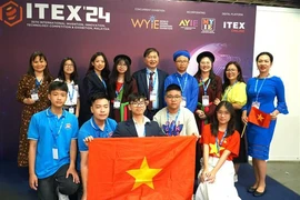 La délégation vietnamienne participe au Salon international de l'invention, de l'innovation et des technologies 2024. Photo: VNA