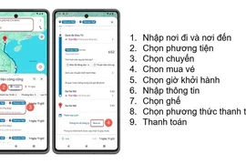 Le secteur ferroviaire vend des billets de train via une carte en ligne. Photo: Vietnam+