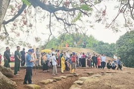 Plusieurs jours avant le 70e anniversaire de la Victoire de Dien Bien Phu (7 mai 1954), la province de Dien Bien, en particulier dans la zone des reliques du champ de bataille de Dien Bien Phu, attirent de nombreux visiteurs. Photo : journal Sài Gòn Giải Phóng