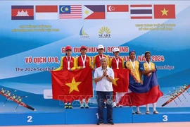 Le Vietnam en tête aux Championnats d'Asie du Sud-Est d'aviron et de canoë 2024. Photo : VNA