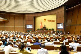 Una sesión de trabajo de la Asamblea Nacional. (Foto: VNA)