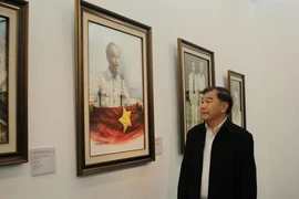 'artiste vietnamien d'outre-mer (Viêt kiêu) Dao Trong Ly et ses oeuvres. Photo : internet