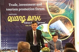 Le président du Comité populaire de la province de Quang Binh, Tran Thang, à l'événement. Photo : VNA