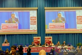 Head of the National Counterterrorism Agency Commissioner General Rycko Amelza Dahniel attends the 33rd session of the Commission on Crime Prevention and Criminal Justice (CCPCJ) in Vienna, Austria. (Photo: antaranews) 