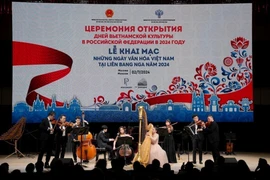 An art performance at the opening ceremony (Photo: VNA)